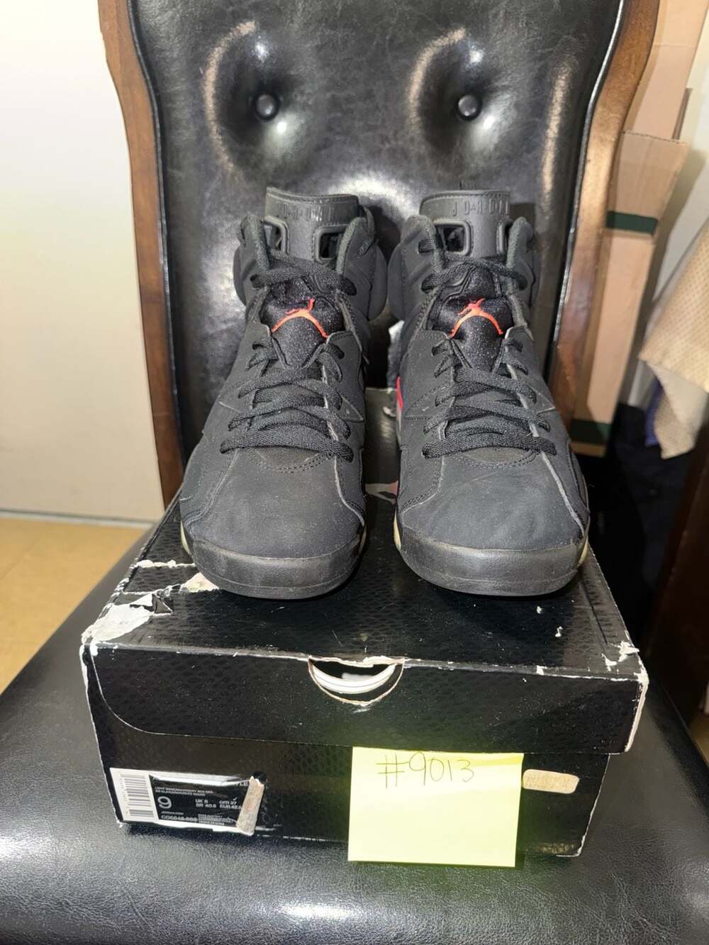 Air Jordan 6 Retro Black Infrared 2019 8.5M/10W CLEAN